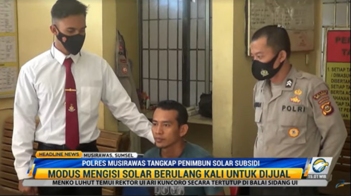 Penimbun 1 Ton Solar di Musi Rawas Ditangkap
