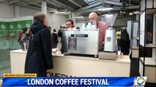 Indonesia ramaikan London Coffee Festival 2022. (Foto: Dok. Selamat Pagi Indonesia/Metro TV)