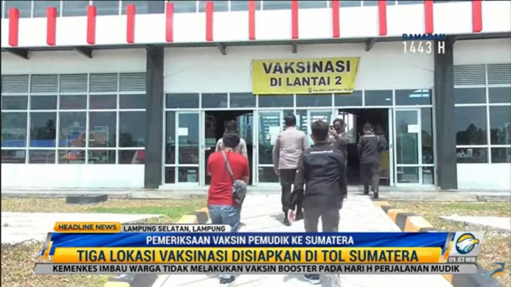 Tol Trans Sumatera Sediakan Gerai Vaksinasi bagi Pemudik, Ini Lokasinya