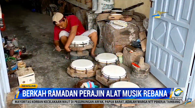 Perajin Alat Musik Rebana Banjir Pesanan di Bulan Ramadan