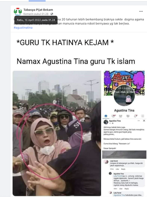 [Cek Fakta] Benarkah Ini Akun Facebook Seorang Ibu Provokator Pengeroyokan Ade Armando? Simak Faktanya