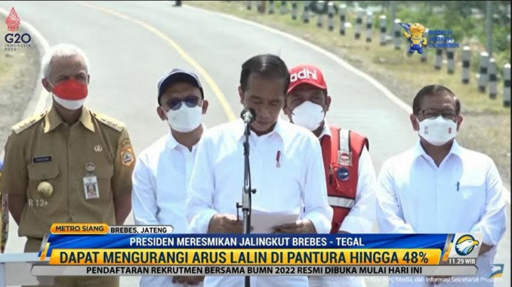 Presiden: Jalingkut Brebes-Tegal Dapat Kurangi Beban Lalu Lintas Pantura Hingga 48%