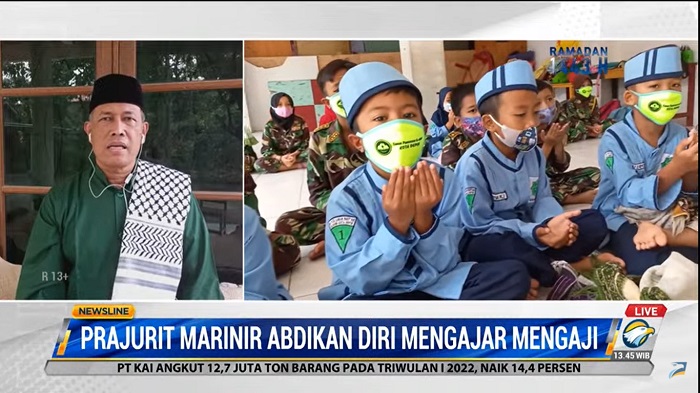 Prajurit TNI AL Abdikan Diri Mengajar Mengaji