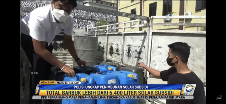 Polisi Ungkap Penimbunan 6.400 Liter Solar Subsidi