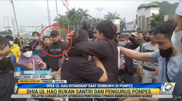 Dhia Ul Haq Bukan Santri atau Pengurus Ponpes Tempatnya Sembunyi