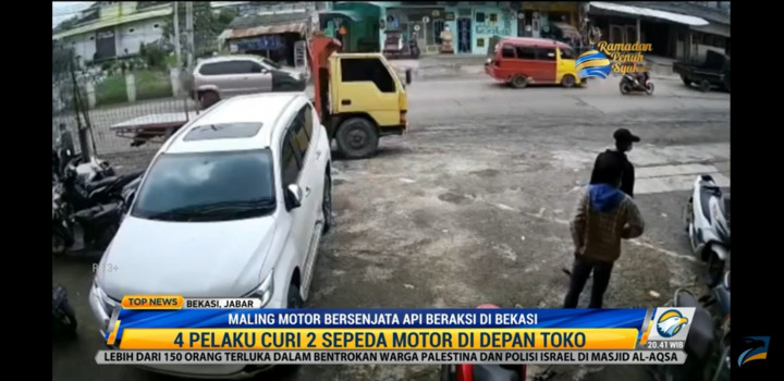 Komplotan Maling Bersenjata Api Beraksi di Bekasi, 2 Sepeda Motor Digasak