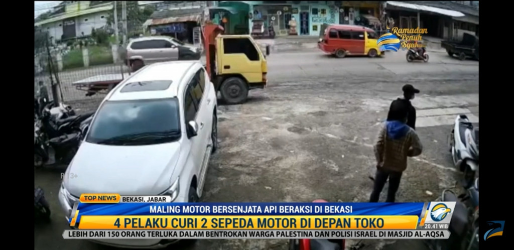 Komplotan Maling Bersenjata Api Beraksi Di Bekasi 2 Sepeda Motor Digasak