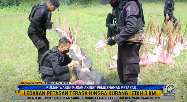 Sejumlah Rumah Warga Rusak Akibat Pemusnahan Petasan