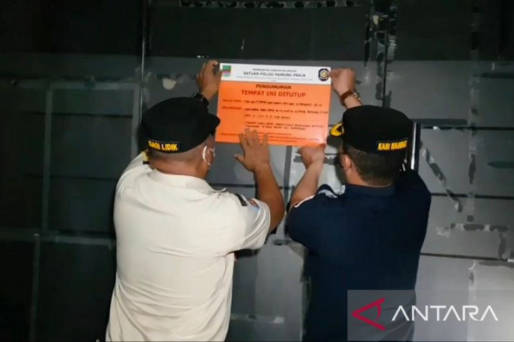 Puluhan Tempat Hiburan Malam di Kabupaten Bekasi Disegel