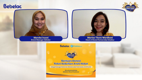 Virtual Confrence Anak Hebat Berbagi Kebaikan. (Foto: Danone Indonesia)