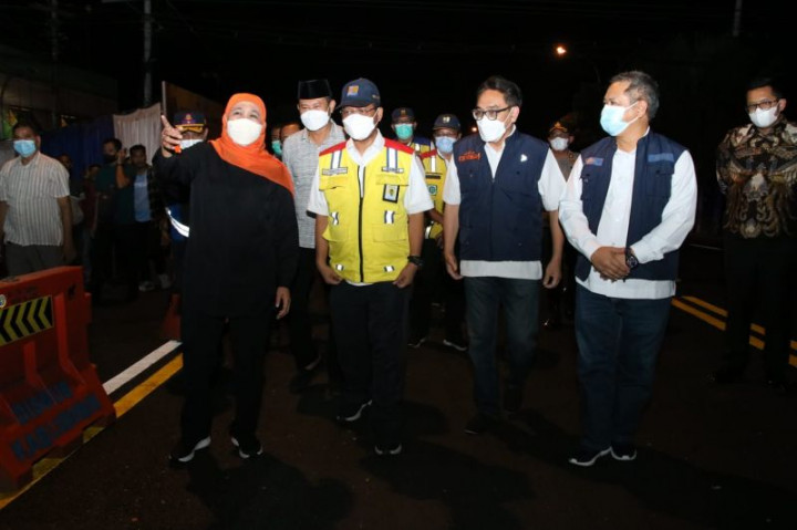 Perbaikan Jembatan Ngaglik Lamongan Rampung