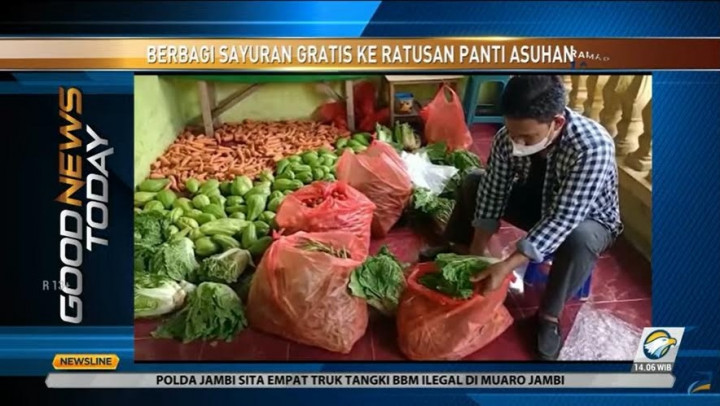 Petani Gowa  Berbagi Sayuran Gratis ke Ratusan Panti Asuhan