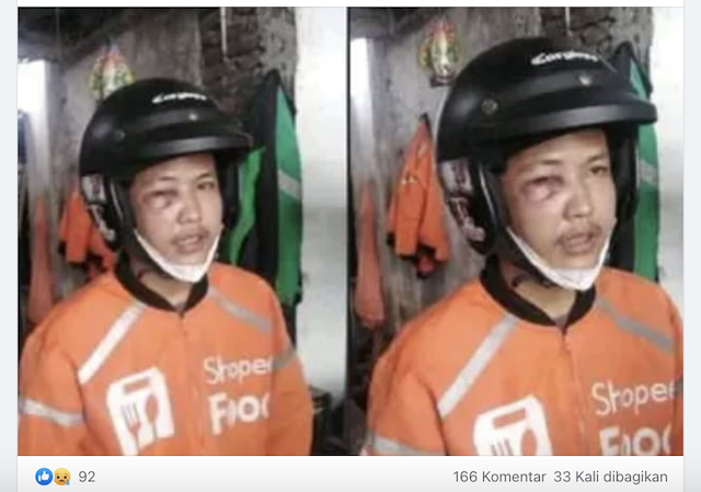 [Cek Fakta] Kabar <i>Driver</i> Ojol Pasrah Jadi Korban Begal karena Takut Dipenjara Jika Melawan Hoaks, Begini Faktanya