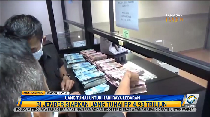 Jelang Idulfitri, BI Jember Siapkan Uang Tunai Rp4,98 Triliun