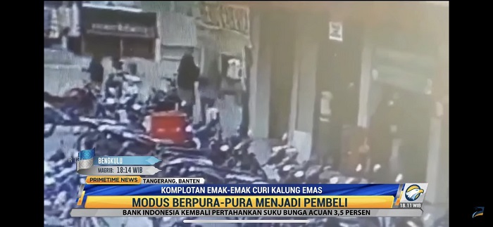 Komplotan Emak-Emak Curi Emas di Tangerang