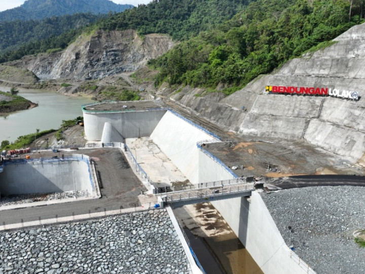 Hampir Rampung, PTPP Fokus Penyelesaian Proyek Pembangunan Bendungan Lolak