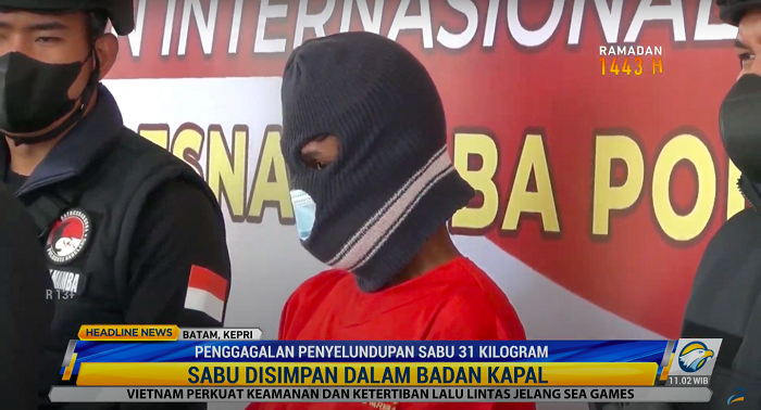 Polisi Gagalkan Penyelundupan 31 Kg Sabu