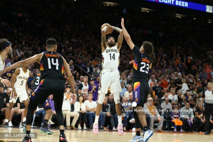 Playoff NBA: Bungkam Suns, Pelicans Samakan Kedudukan