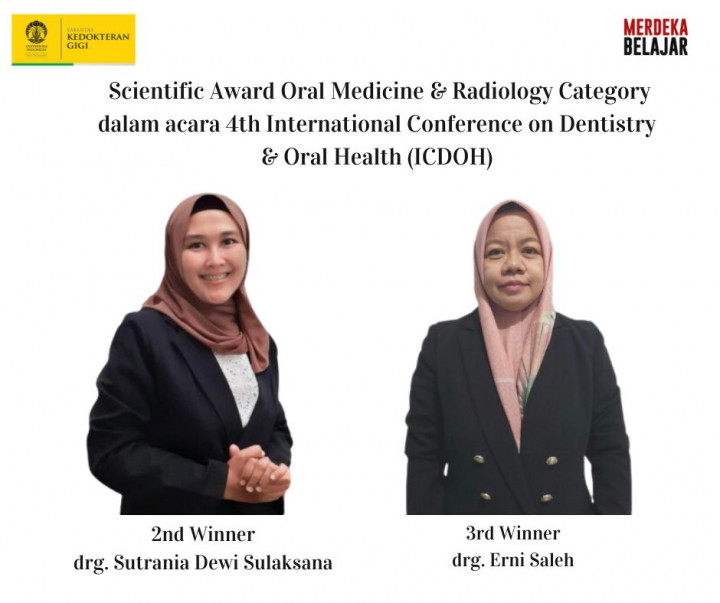 2 Mahasiswa FKG UI Bawa Pulang 2 Juara di Kompetisi ICDOH