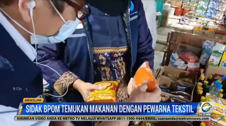 Sidak BPOM Temukan 7 dari 37 Makanan Mengandung Pewarna Tekstil