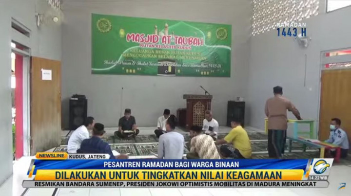Warga Binaan Rutan Kudus Khusyuk Tadarus selama Ramadan