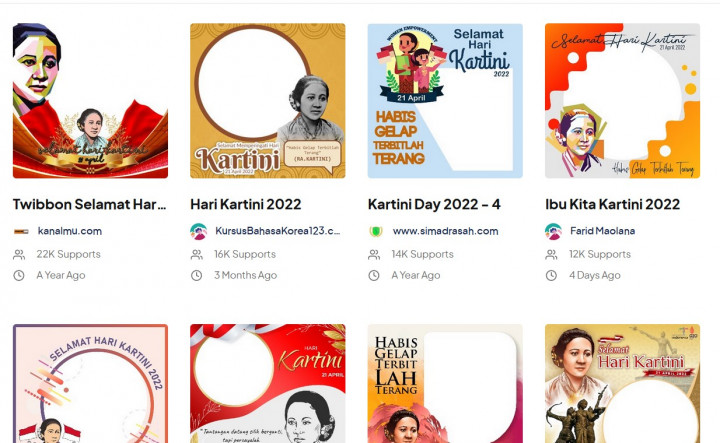 10 Link Download Twibbon Hari Kartini Lengkap dengan Ucapan dan Cara Pakainya