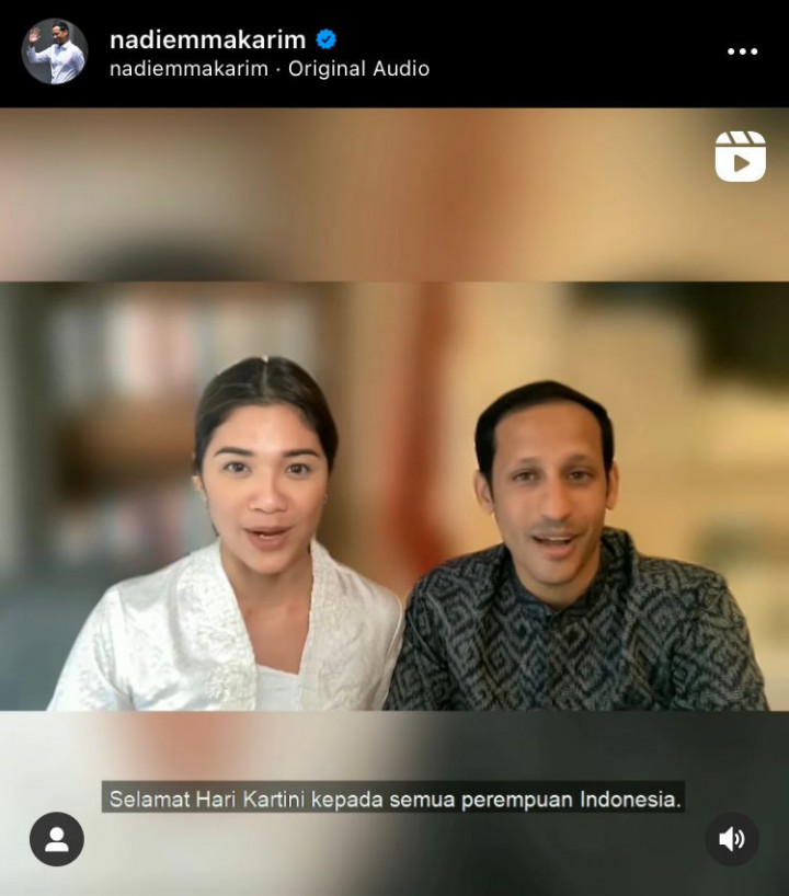 Hari Kartini, Nadiem Dorong Perempuan Indonesia Saling Menguatkan dan Berkontribusi pada Sesama