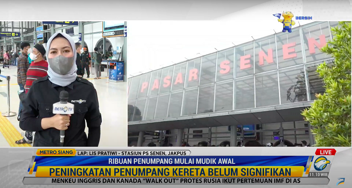 Sepekan Jelang Lebaran 2022, Stasiun Pasar Senen Mulai Ramai Pemudik