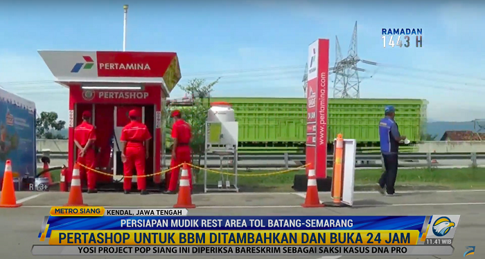 Rest Area Tol Semarang-Batang Tambah Pertashop & Belasan Toilet