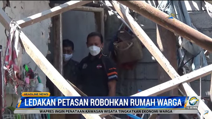 Ledakan Petasan Robohkan Satu Rumah Warga di Sleman