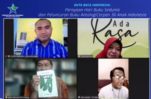 Webinar Perayaan Hari Buku Sedunia bersama Duta Baca Indonesia, Jumat, 22 April 2022. (Foto: Istimewa)