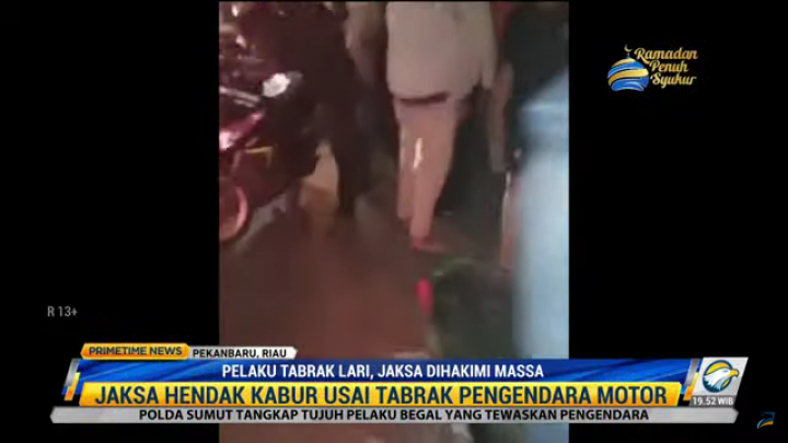 Hendak Kabur Usai Tabrak Pengendara Motor, Jaksa Riau Dihakimi Massa