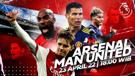 Jadwal <i>Kick Off</i> dan <i>Link Live Streaming</i> Arsenal vs Manchester United