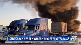 Kebakaran Hebat Landa Kawasan Industri di Texas AS