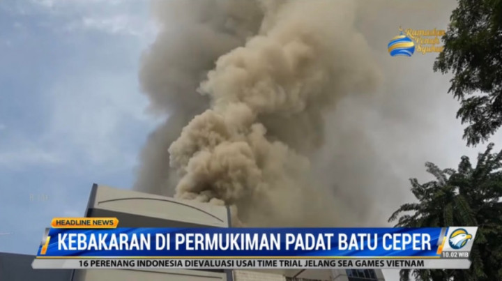Permukiman Padat di Gambir Kebakaran
