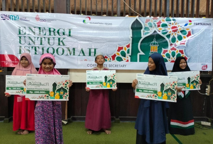 Nusantara Regas Santuni 280 Anak Yatim di Muara Angke