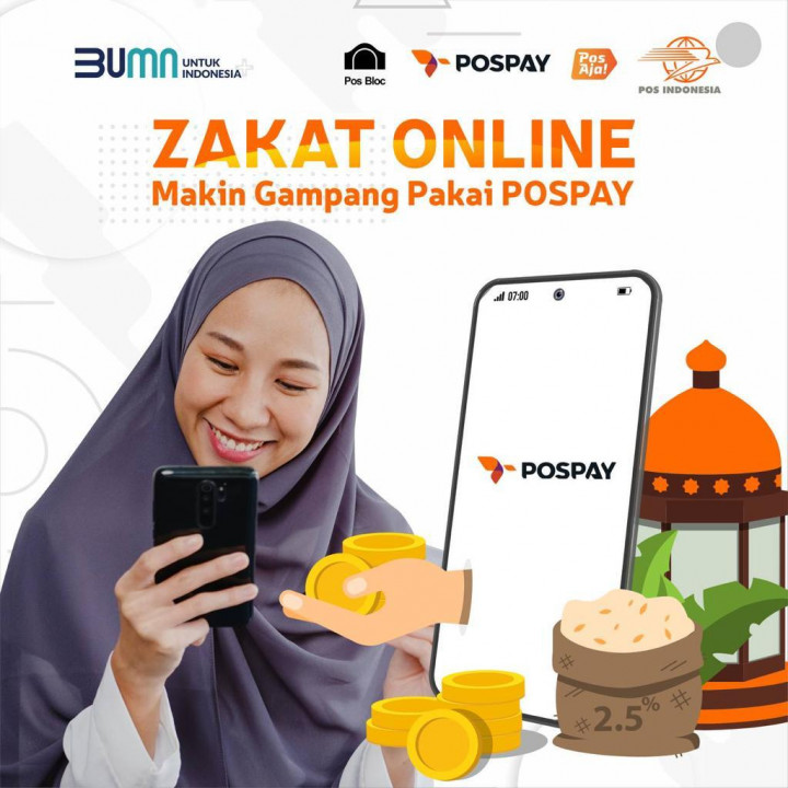 Bayar Zakat Online Makin Gampang Pakai Pospay