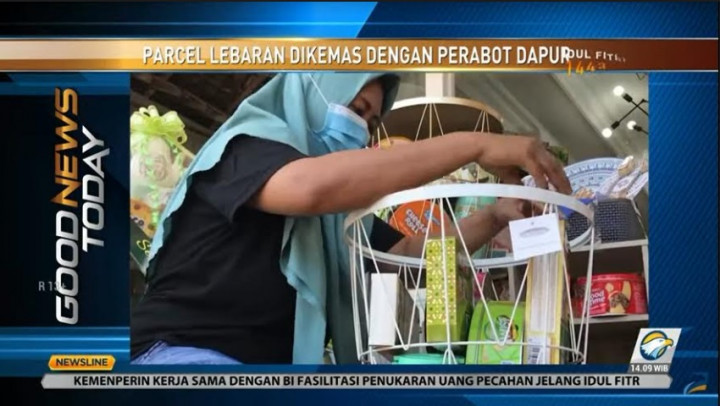 Unik! Parsel Lebaran Dikemas Dengan Perabot Dapur