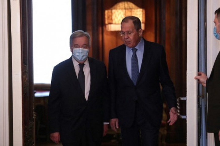 Bertemu Menlu Rusia, Sekjen PBB Tekankan Pentingnya Gencatan Senjata