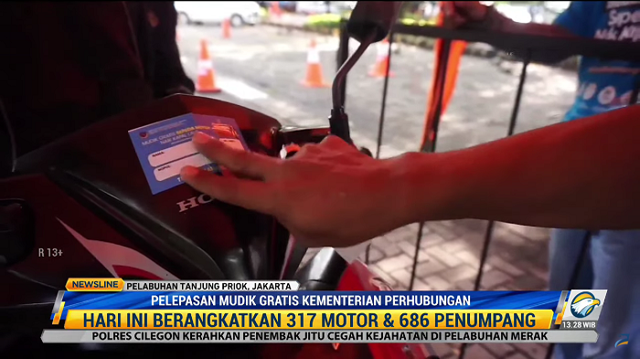 Pelepasan mudik gratis Kementerian Perhubungan. Foto: Dok/Metro TV