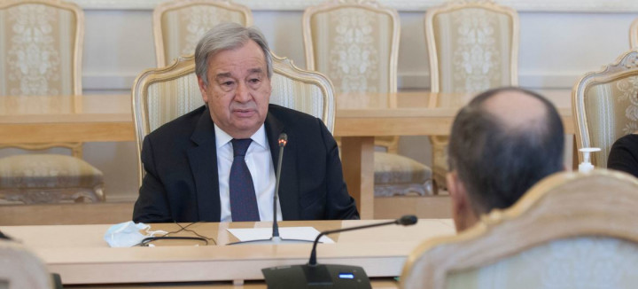 UN Chief Meets Putin in Moscow