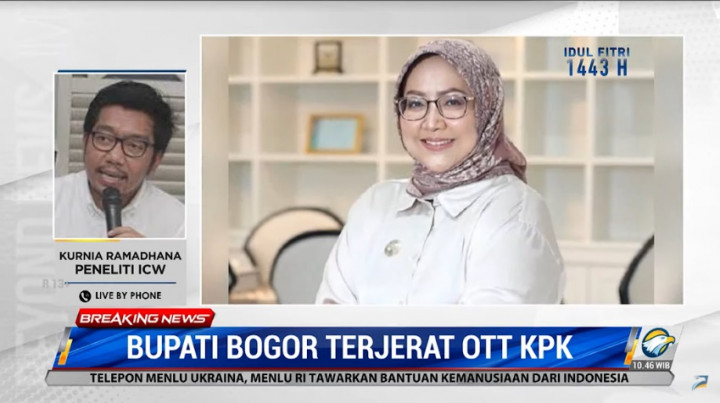 Ade Yasin Kena OTT KPK, ICW Curiga Dipicu Biaya Pilkada