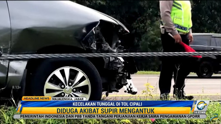 Kecelakaan Tunggal di Tol Cipali