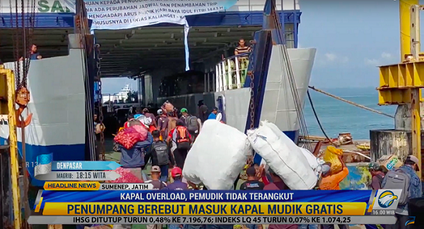 Kapal <i>Overload</i>, Sejumlah Pemudik di Sumenep Tidak Terangkut