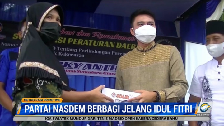 NasDem Bagikan Bantuan di Langkat dan Bandung Jelang Lebaran