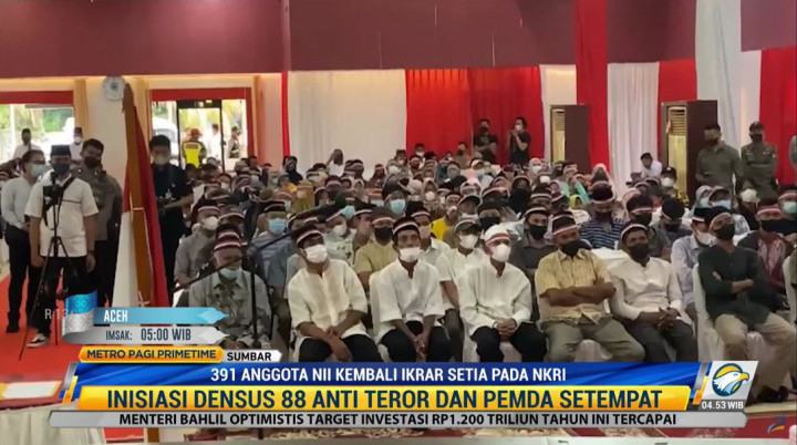 391 Anggota NII Kembali Berikrar Setia untuk NKRI
