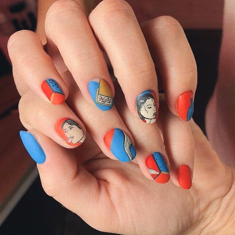Ini inspirasi manikur Prancis untuk Lebaran. (Foto: Dok. Instagram Yeswhat Nails/yeswhatnails)