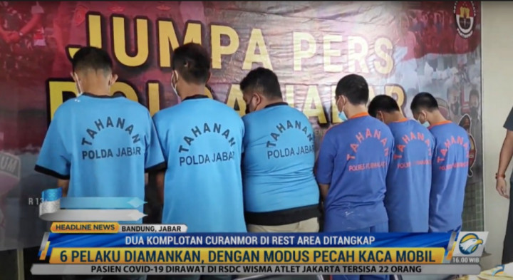 Dua Komplotan Perampok di Rest Area Ditangkap