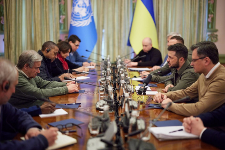 Ukrainian President Meets UN Secretary-General in Kyiv