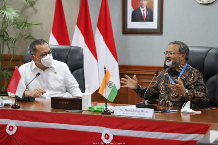 Dubes India Temui Kepala BRIN Bahas Bandar Antariksa Hingga Riset Oseanografi